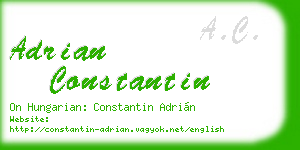 adrian constantin business card