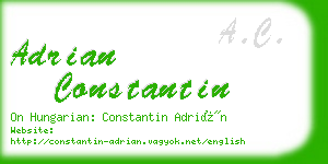 adrian constantin business card